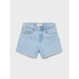 Mango Kids Girls Cotton Denim Shorts-picture-35