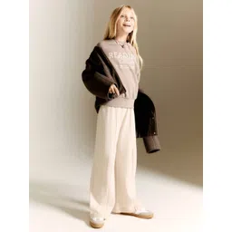 Mango Kids Girls Cotton Pleated Trousers-picture-24