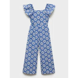 Mango Kids Girls Cotton Printed Basic Jumpsuit-picture-15