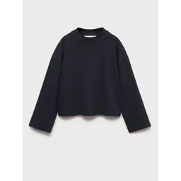 Mango Kids Girls Drop-Shoulder Sleeves Pure Cotton T-shirt-picture-11