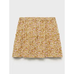 Mango Kids Girls Floral Print Tiered Skirt-picture-12