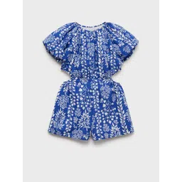 Mango Kids Girls Floral Pure Cotton Jumpsuit-picture-40