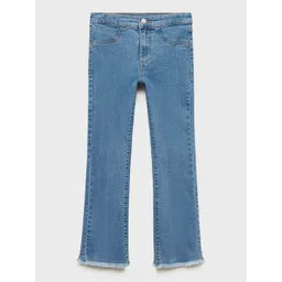 Mango Kids Girls Mid Rise Trumpet Jeans-picture-29