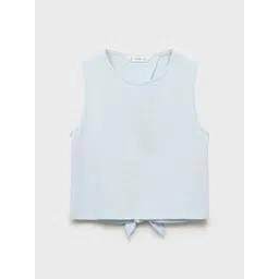 Mango Kids Girls Pure Cotton Cut-Out Detail Top-picture-11
