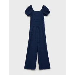 Mango Kids Girls Seersucker Basic Jumpsuit image 1