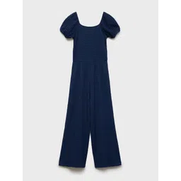 Mango Kids Girls Seersucker Basic Jumpsuit image 4