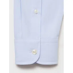 MANGO MAN Cotton Slim Fit Pinstriped Casual Shirt image 2