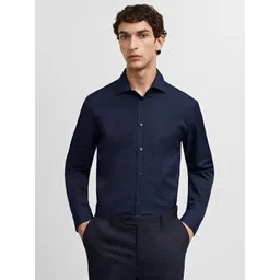 MANGO MAN Full Sleeves Pure Cotton Formal Shirt-picture-45