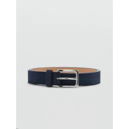 MANGO MAN Men Leather Buckle Belt With Suede Finish-picture-20