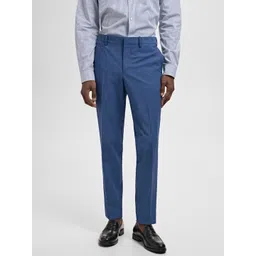 MANGO MAN Men Slim Fit Formal Trousers-picture-50