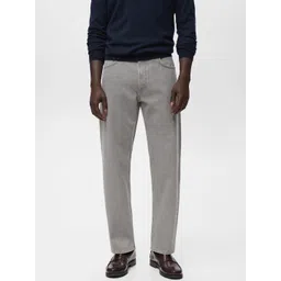 MANGO MAN Mid-Rise Pure Cotton Straight Fit Jeans-picture-13