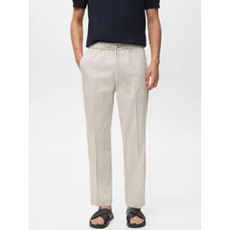 MANGO MAN Pleated Regular Fit Trousers-picture-34