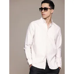 MANGO MAN Pure Cotton Casual Shirt with Embroidered Logo Detail-picture-19