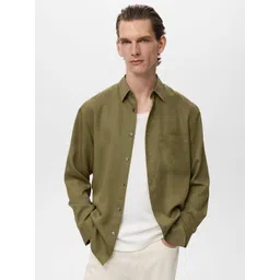 MANGO MAN Spread Collar Casual Shirt-picture-24