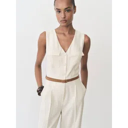 MANGO Basic Jumpsuit With Belt-picture-24