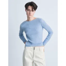 MANGO Boat Neck Ribbed Pullover-picture-15