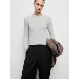 MANGO Boat Neck Ribbed Pullover-picture-12