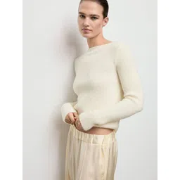 MANGO Boat Neck Ribbed Pullover-picture-42