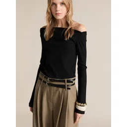 MANGO Combined-Fabric Belted Jumpsuit-picture-29