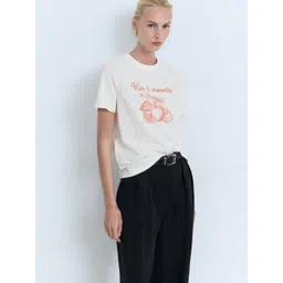 MANGO Conversational Print Pure Cotton T-shirt-picture-46