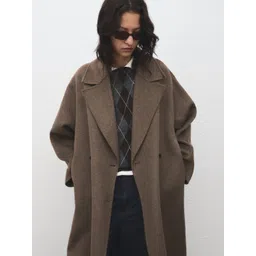 MANGO Double Breasted Notched Lapel Trench Coat-picture-20
