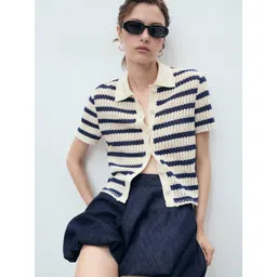 MANGO Knitted Striped Cardigan-picture-12