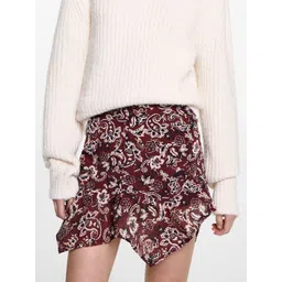 MANGO Printed Asymmetric Mini Skirt-picture-11