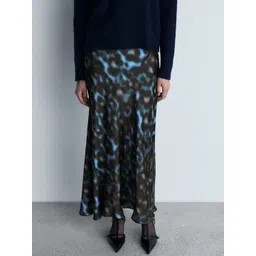 MANGO Printed Straight Midi Skirt-picture-19