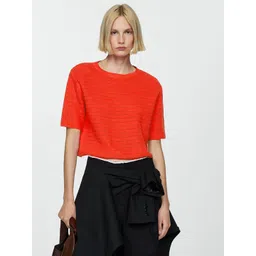 MANGO Pure Cotton Open Knit Pullover-picture-15