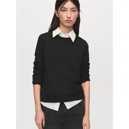 MANGO Round Neck Knitted Pullover-picture-20