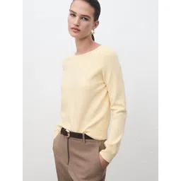 MANGO Round Neck Knitted Pullover-picture-31