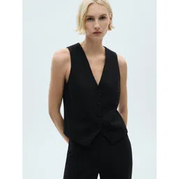 MANGO Solid Formal Waistcoat-picture-11