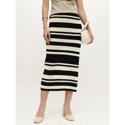 MANGO Striped Knitted Skirt-picture-13