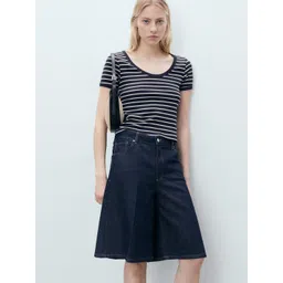 MANGO Striped Pure Cotton Nautical T-shirt-picture-41