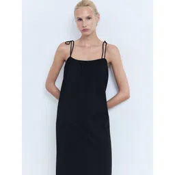 MANGO Tie-Ups & Gathered Detail Maxi Dress-picture-24