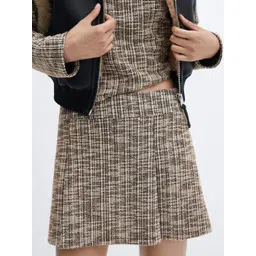 MANGO Tweed Mini A-line Skirt-picture-12