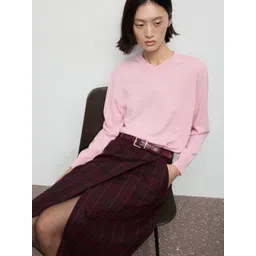 MANGO V-Neck Knitted Pullover-picture-26