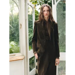 MANGO Velvet Notched Lapel Blazer-picture-43