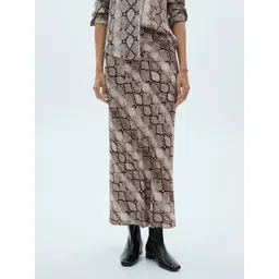 MANGO Women Animal Printed Straight Midi Skirt-picture-24