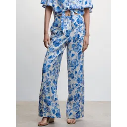 MANGO Women Floral Printed Trousers-picture-27