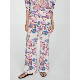 MANGO Women Floral Printed Trousers-picture-38