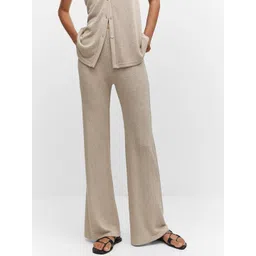 MANGO Women Knitted Regular Trousers-picture-23