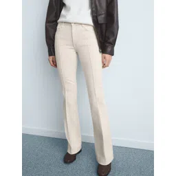 MANGO Women Mid-Rise Bootcut Stretchable Jeans with Front Seam-picture-33