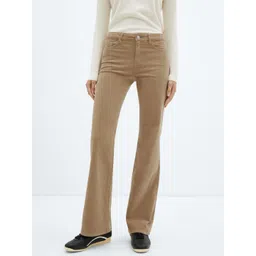 MANGO Women Mid-Rise Corduroy Flared Jeans-picture-24