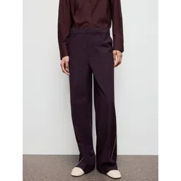 MANGO Women Side Stripes Straight Fit Trousers-picture-16