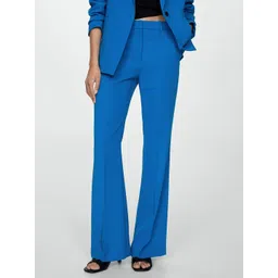 MANGO Women Wide Leg Formal Trousers-picture-33