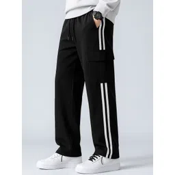 Maniac Men Colorblocked Cotton Cargo Track Pants-picture-32