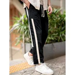Maniac Men Colorblocked Relaxed-Fit Mid-Rise Track Pants-picture-37