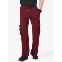 Maniac Men Pure Cotton Baggy Fit Cargo Track Pant-picture-24