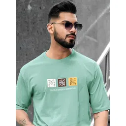 Maniac Men Typography Printed Round Neck Pure Cotton T-shirt image 5